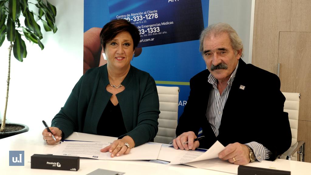 Myriam Clerici por Provincia ART y Hugo Timossi por la UIGLP.
